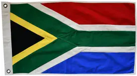 South Africa 76cm x 43cm Aged & Vintage Style Fully Sewn Cotton Flag - 2 Eyelets