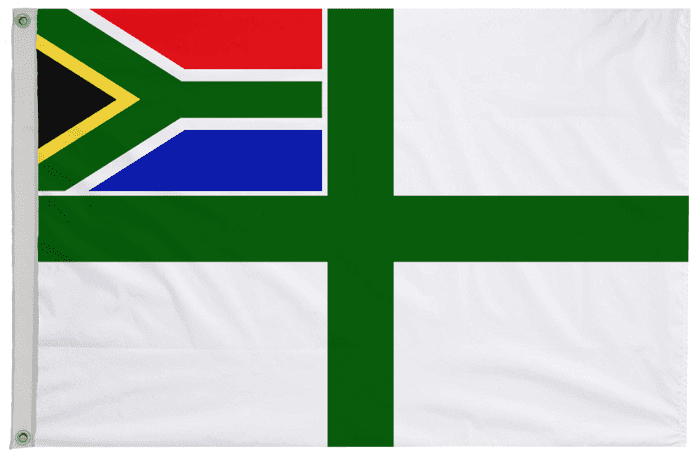 South Africa Naval Ensign Flag with Eyelets