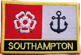 Southampton Flag Embroidered Rectangular Patch