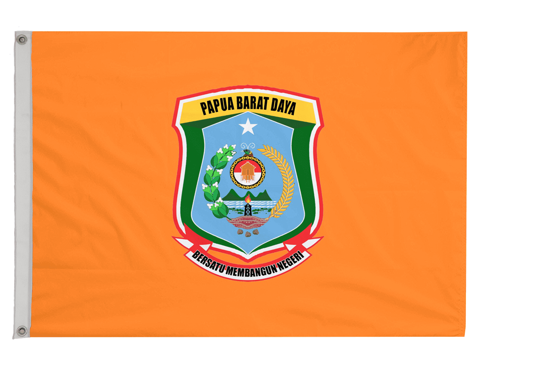 Southwest Papua Province Indonesia Flag with Eyelets - 1 Yard (90cm x 45cm)