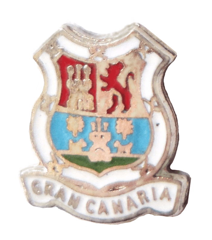 Spain Gran Canaria Coat of Arms Pin Badge