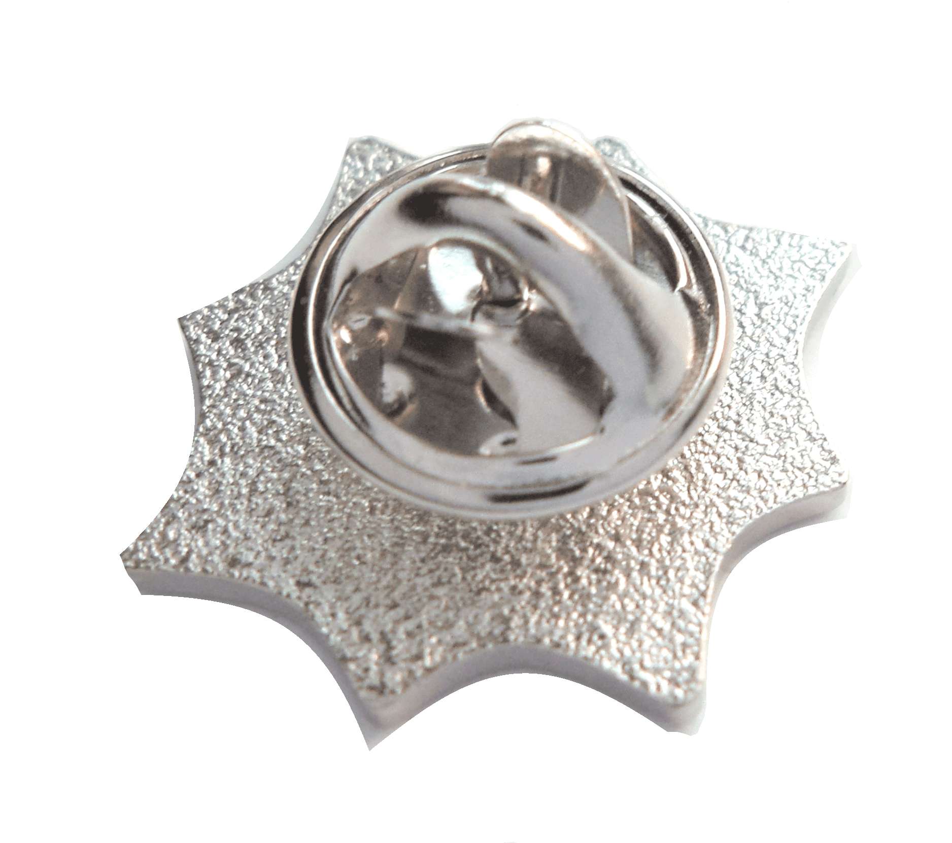 Spider s Web Octagonal Pin Badge