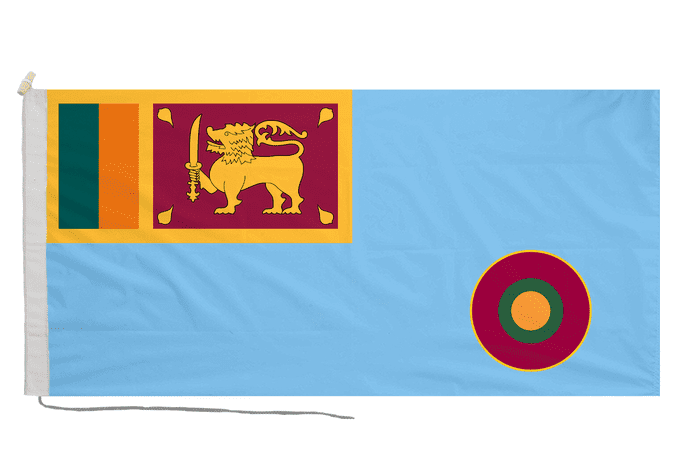 Sri Lanka Air Force Flag with Rope & Toggle