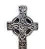 Sun Wheel Celtic Cross Solid Pewter Ornament - Hand Made in Cornwall