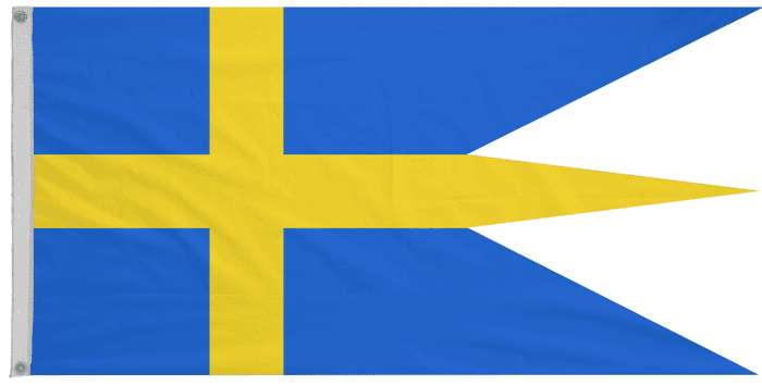 Sweden Naval Ensign Flag with Eyelets