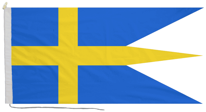 Sweden Naval Ensign Flag with Rope & Toggle
