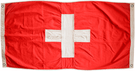 Switzerland 150cm x 75cm Fully Sewn Large Cotton Flag - 4 Eyelets