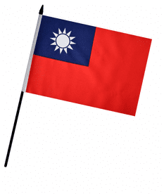 Taiwan Medium Hand Flag