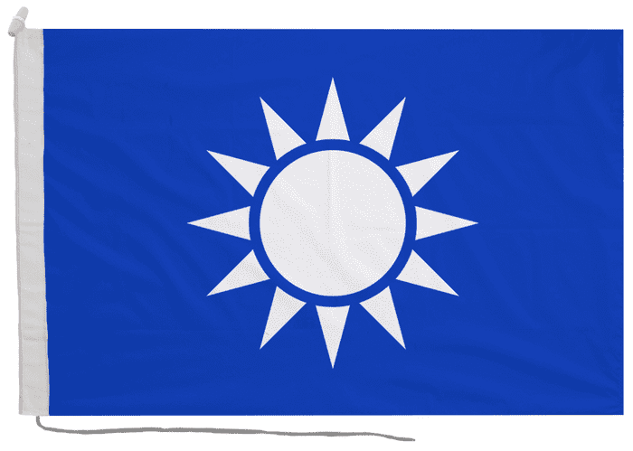 Taiwan Naval Jack Flag with Rope & Toggle