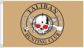 Taliban Hunting Club Polyester 5'x3' Flag - WIGIG