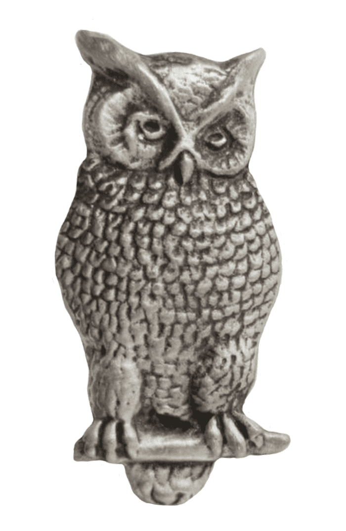 Tawny Owl Pewter Brooch