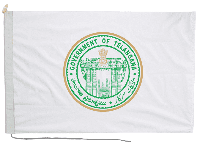 Telangana India Flag with Rope & Toggle