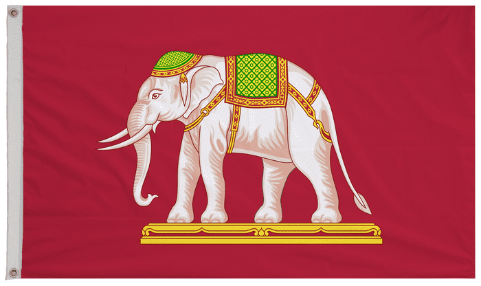 Thailand 1893 to 1916 Flag with Eyelets