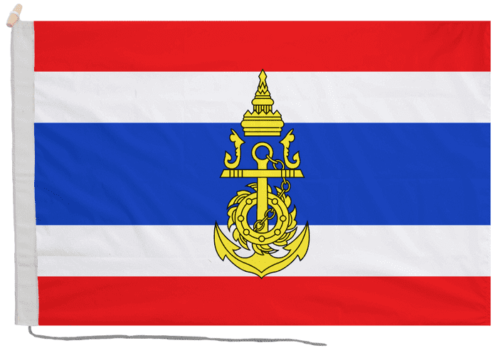 Thailand Naval Jack Flag with Rope & Toggle