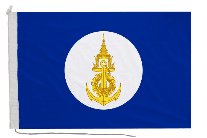 Thailand Navy Flag with Rope & Toggle