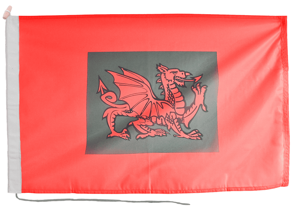 The Royal Welsh Tactical Recognition Flash Flag with Rope & Toggle