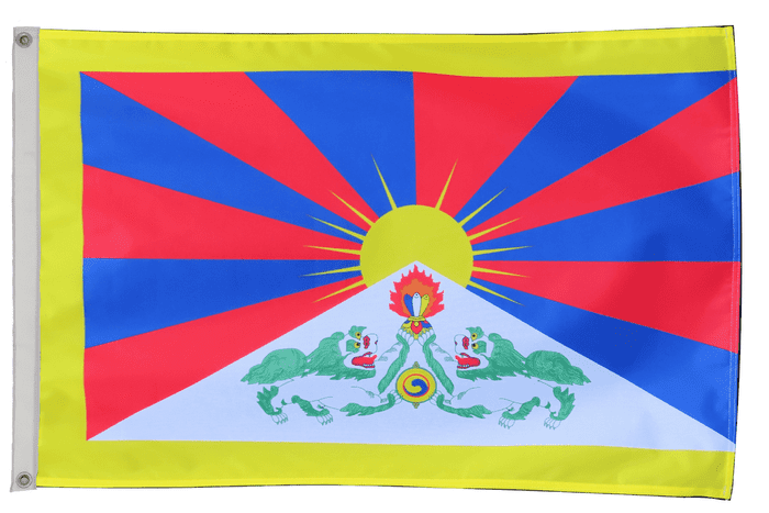 Tibet Flag with Eyelets