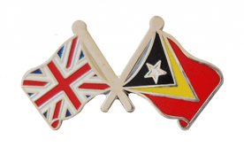 Timor-Leste (East Timor) and United Kingdom Friendship Flag Badge