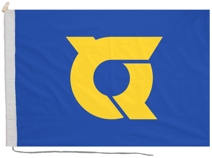 Tokushima Prefecture Japan Flag with Rope & Toggle
