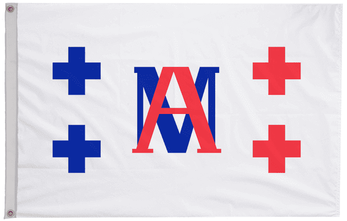 Tongatapu 1858 to 1862 Flag with Eyelets