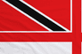 Trinidad & Tobago Naval Ensign Flag with Rope & Toggle