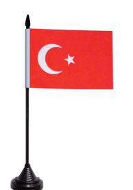 Turkey Table Flag