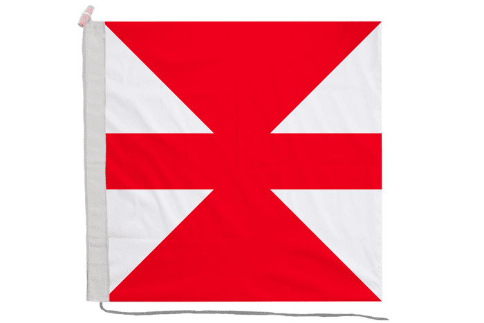 Turkish Army Flag with Rope & Toggle