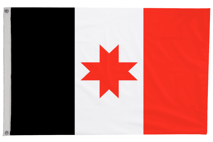 Udmurt Republic Russian Federation Flag with Eyelets