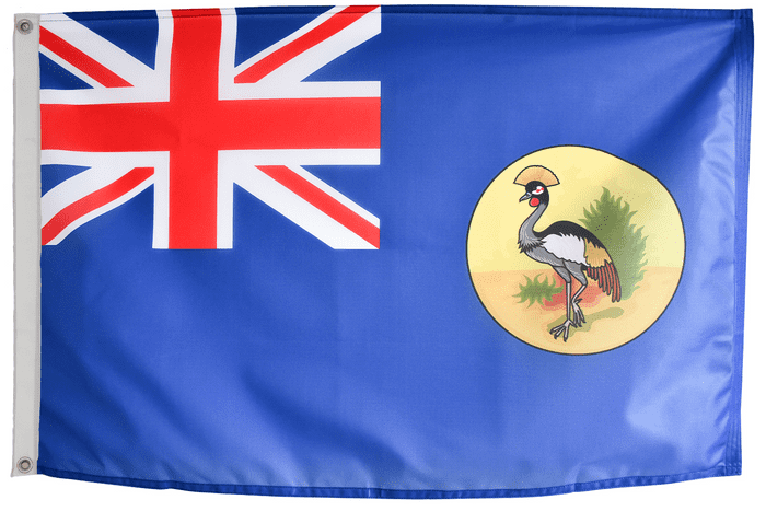 Uganda 1914 to 1962 Flag with Eyelets