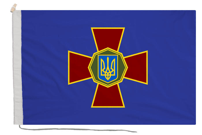 Ukraine National Guard Flag with Rope & Toggle