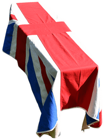 UNION JACK MARINE COTTON PREMIUM COFFIN DRAPE