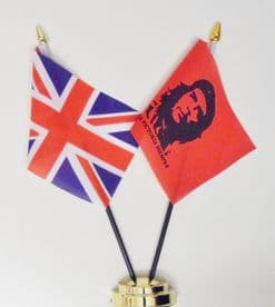 United Kingdom & Che Guevara Friendship Table Flag