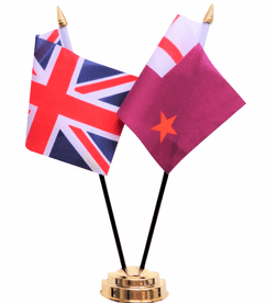 United Kingdom & Northern Ireland Orange Order Purple Standard Friendship Table Flag