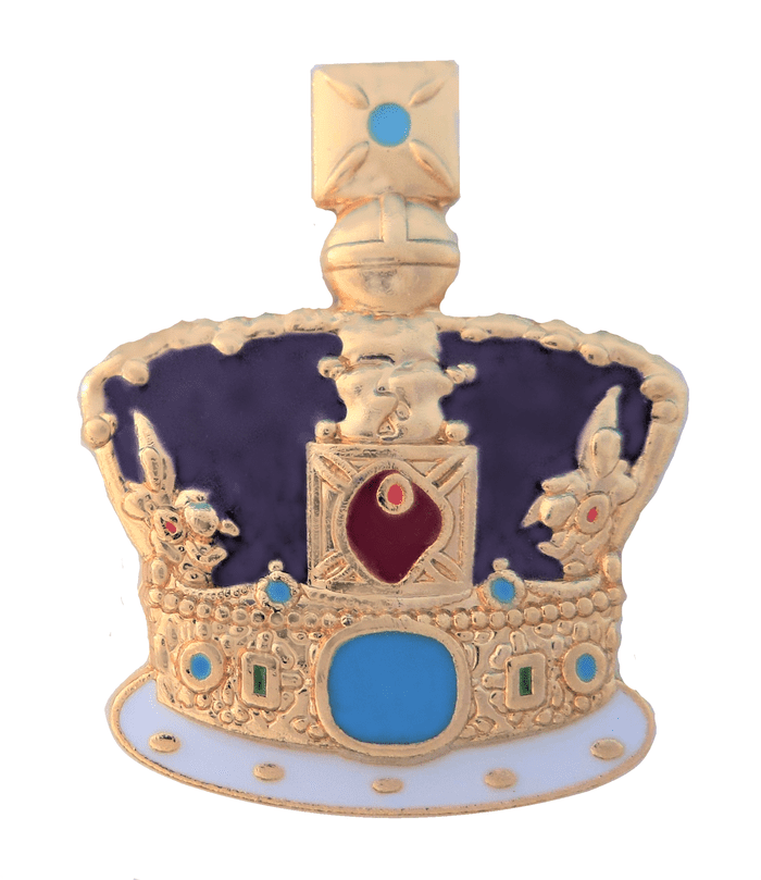 United Kingdom UK St Edward's Crown  Pin Badge