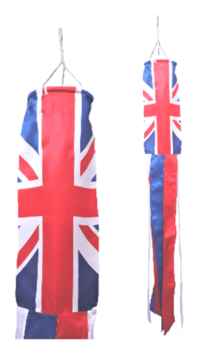 United Kingdom UK Super 5' Windsock
