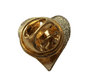 United Kingdom UK Union Jack Heart Shaped Pin Badge