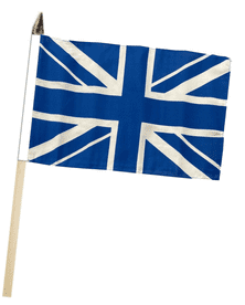 United Kingdom Union Jack Blue Large Hand Waving Flag