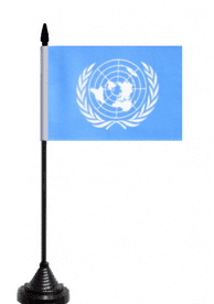 United Nations UN Table Flag