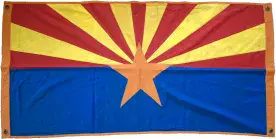 US State Arizona 150cm x 75cm Fully Sewn Large Cotton Flag - 4 Eyelets