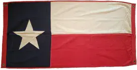 US State Texas 150cm x 75cm Fully Sewn Large Cotton Flag - 4 Eyelets