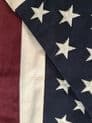 USA 100cm x 50cm Vintage Style Fully Sewn Large Cotton Flag - 2 Eyelets
