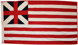 USA Continental Colours 150cm x 76cm Fully Sewn Large Cotton Flag - 2 Eyelets