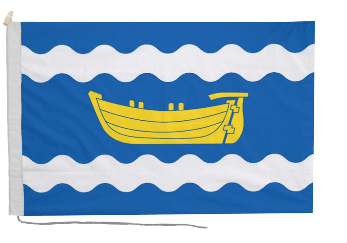 Uusimaa Finland Flag with Rope & Toggle