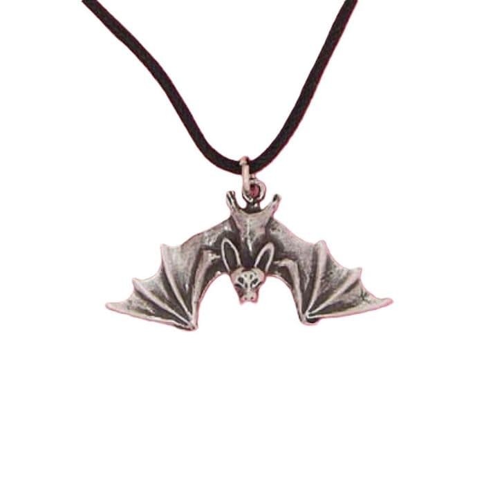 Vampire Bat Pewter Pendant - Made in England