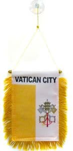 Vatican City Hanging Car Flag Pennant