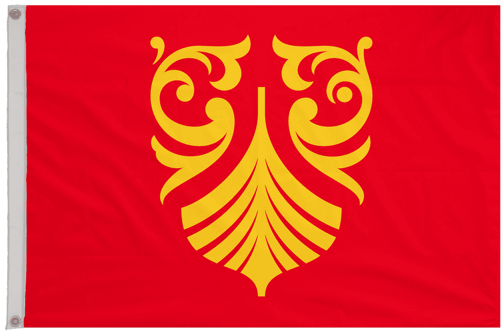 Vestfold og Telemark County Norway Flag with Eyelets
