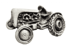 Vintage Tractor Small Pewter Pin Badge - LP1172