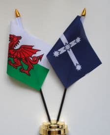 Wales and Australia Eureka Stockade Battle Friendship Table Flag