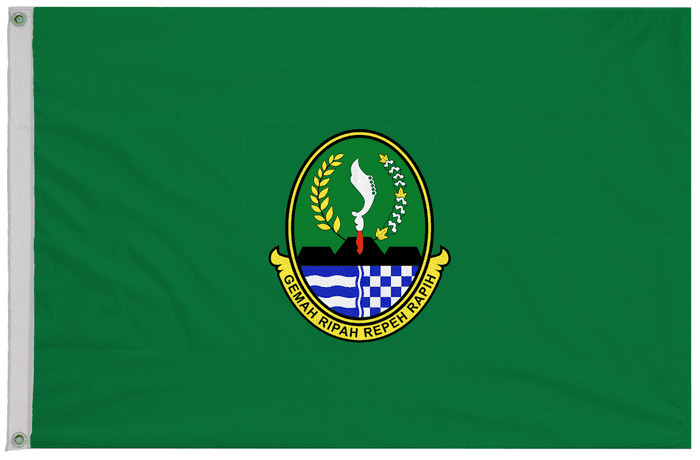 West Java Province Indonesia Flag with Eyelets
