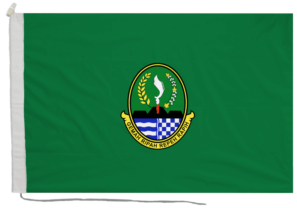 West Java Province Indonesia Flag with Rope & Toggle
